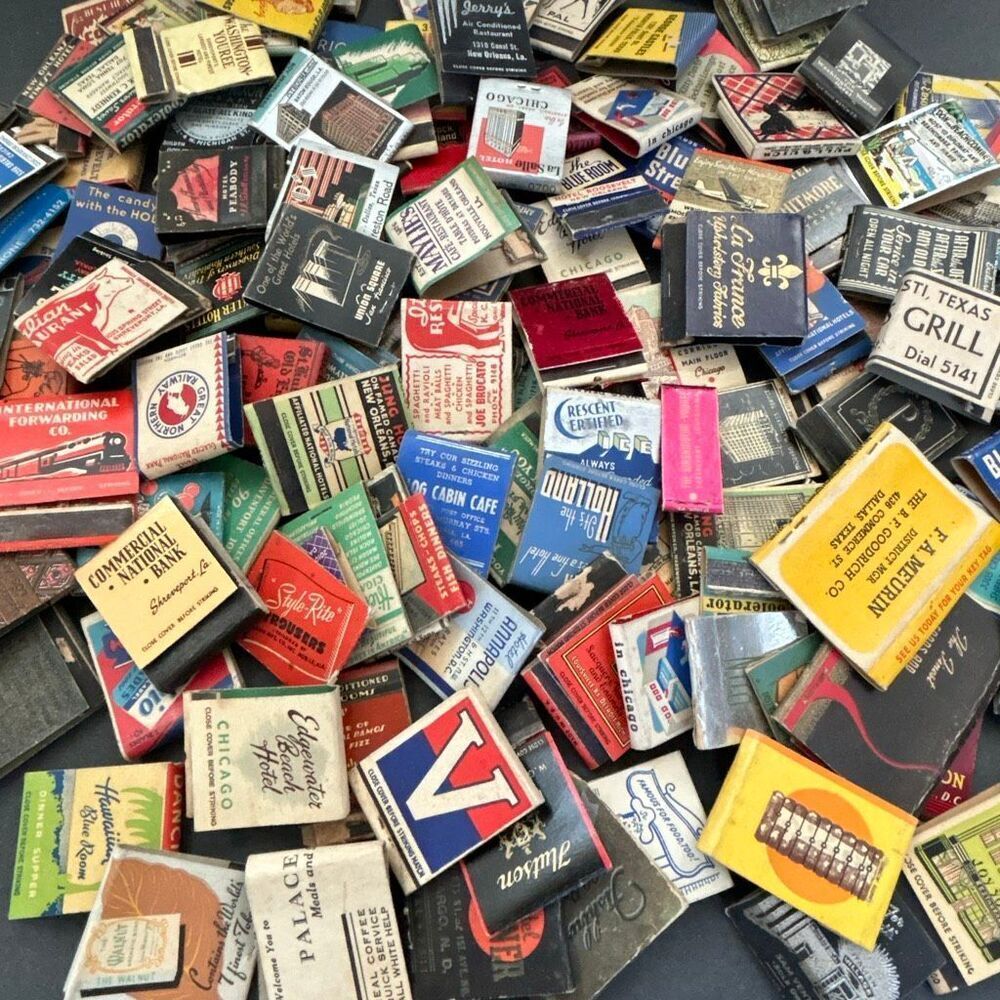 Vtg Match Book Lot of 25 *Random selection in each lot* Matchbook Advertising